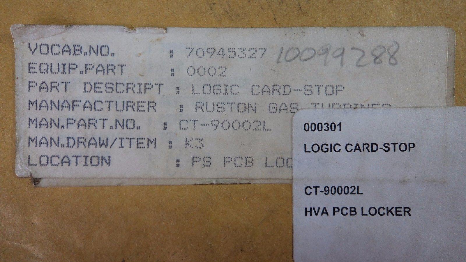 Rustronic ct-90002l stop sequence card