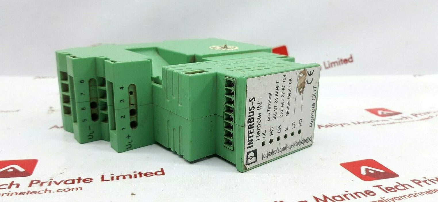 Phoenix contact interbus terminal block ibs st 24 bkm-t