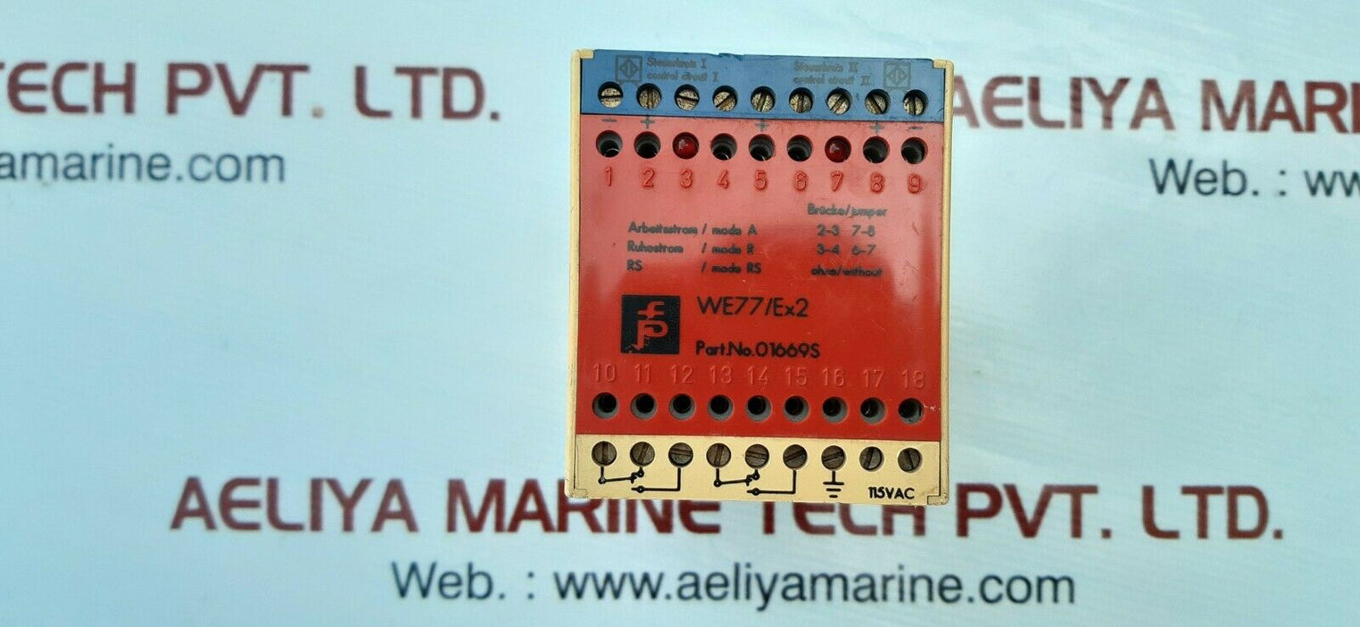 Pepperl+fuchs we77/ex2 isolator switch 01669s 250vac/4a/500va
