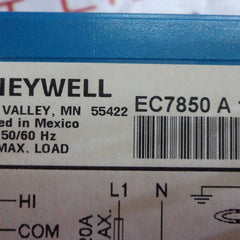Honeywell 7800 series burner control ec7850 a 1072 