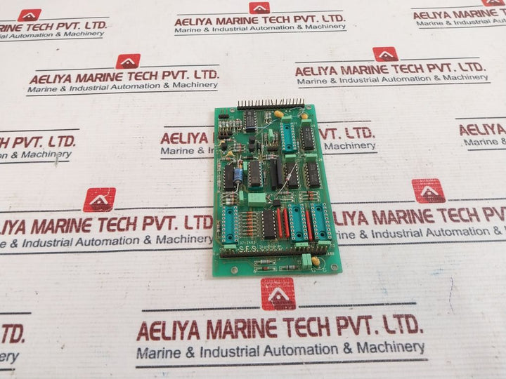 S.E.S. Scandinavian Electronics 92-2483 Printed Circuit Board