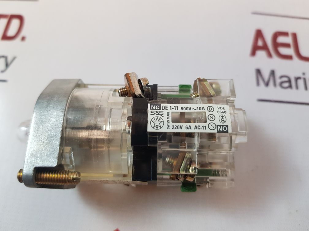 S&S Dcl 1-9 De 1-11 Light Button Contact Block