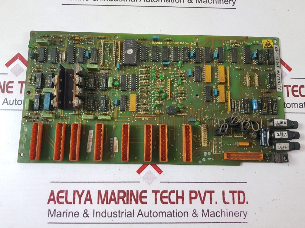 Saab Kk 8592 040-11-2K Alfa-laval 176 1989-80 Pcb Card Free Shipping By Express
