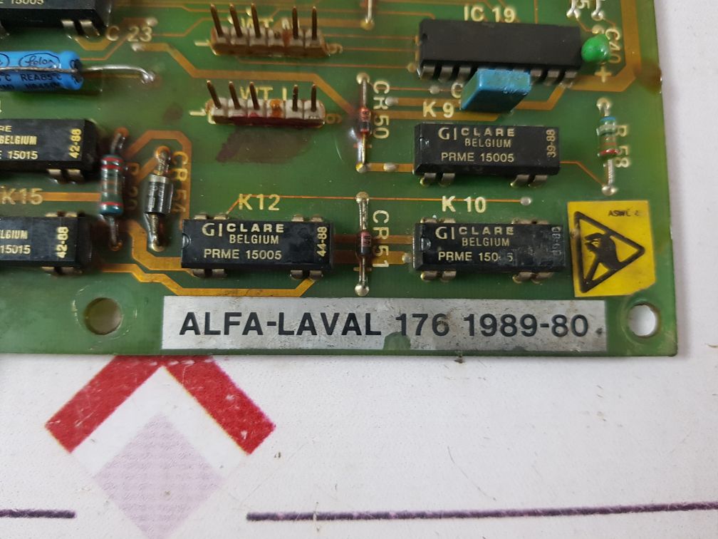 Saab Kk 8592 040-11-2K Alfa-laval 176 1989-80 Pcb Card Free Shipping By Express

