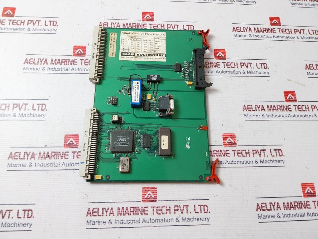 Saab Rosemount Vga-12 Printed Circuit Board 9242 240-506
