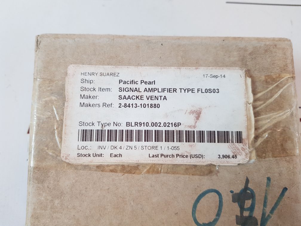 Saacke Flos 03 Signal Amplifier