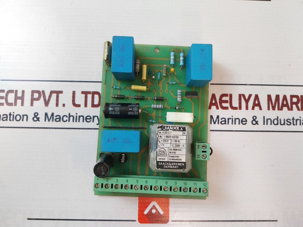Saacke Flus 03 Flame Sensor And Detector Sensor Pcb Ce-0085Ar0248