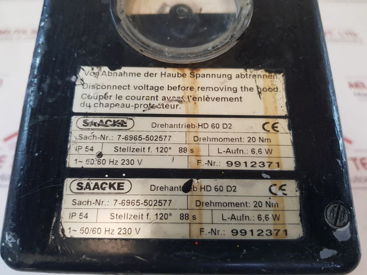 Saacke Hd 60 D2 Servomotor 6,6W
