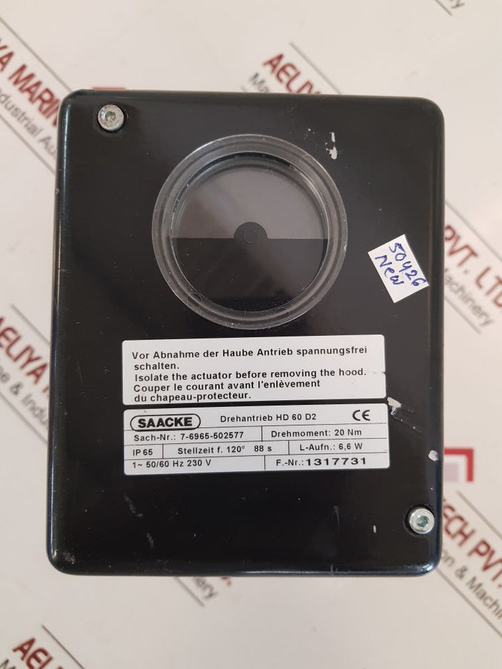 Saacke Hd 60 D2 Servomotor Ip65