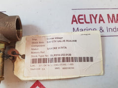 Saacke venta safety valve r3/4-96r