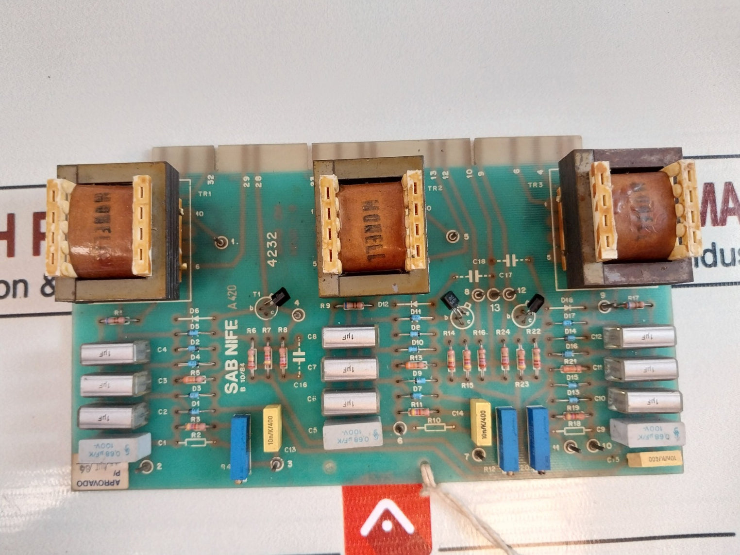 Sab Nife 4232 Printed Circuit Board 43510069