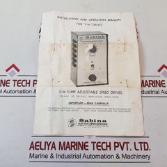 Sabina Fw2000B Sq Adjustable Speed Drive 2000-3