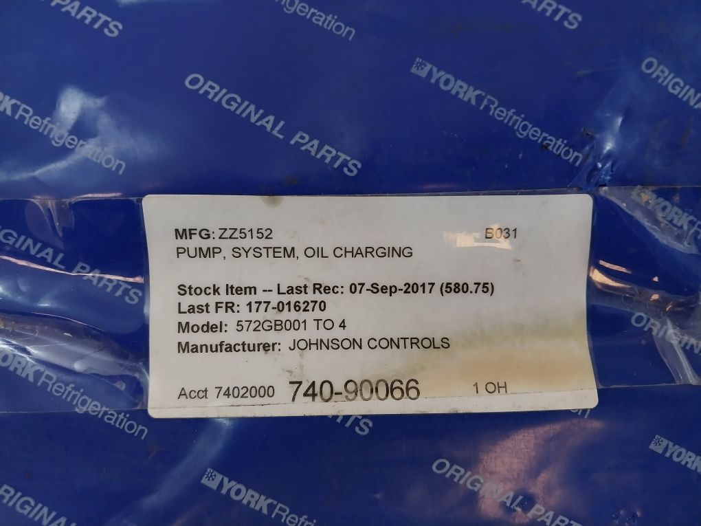 Sabroe 3141.155 Oil Charging Pump 572Gb001 To 4