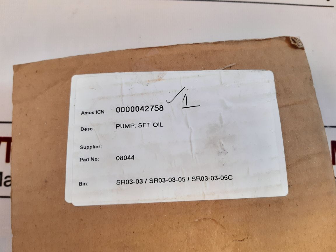 Sabroe Bf04-5 Oil Pump Assembly 08044,1991.215
