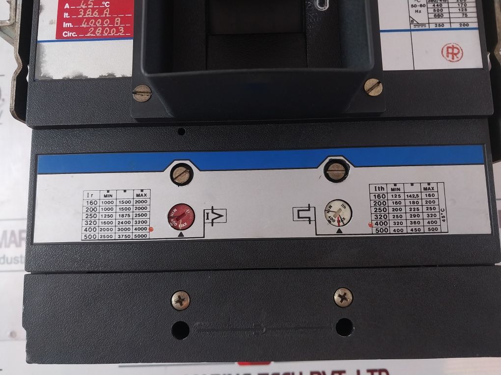 Sace Ln 500 Low Voltage 4000A Circuit Breaker 50-60Hz