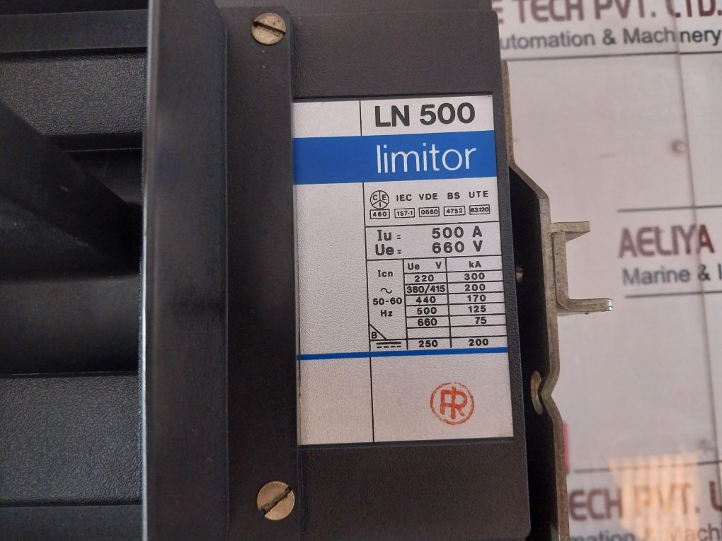 Sace Ln 500 Low Voltage 4000A Circuit Breaker 50-60Hz