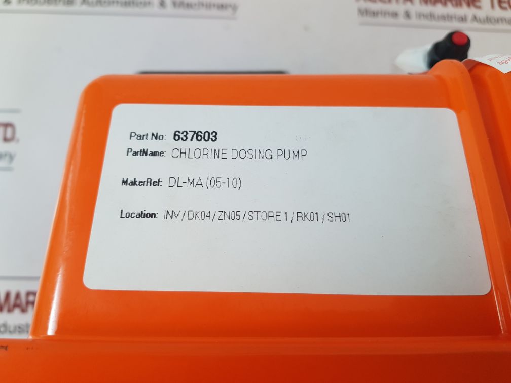 Etatron Dls Ma Pdl0103701 Chlorine Dosing Pump