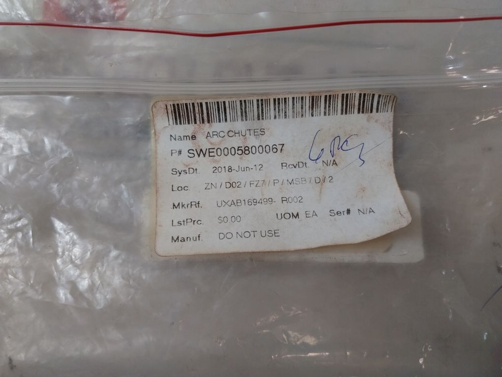 Sace Uxab169499-r002 Arc-chute Kit