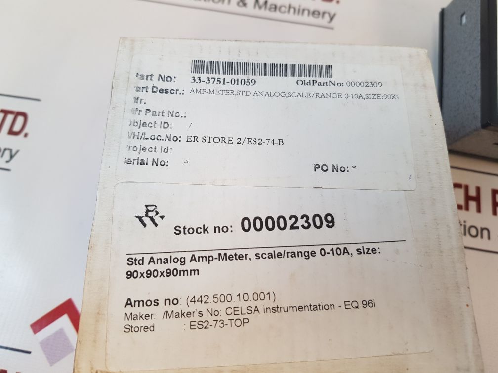 Saci Ec3V Ammeter 90X90X90Mm