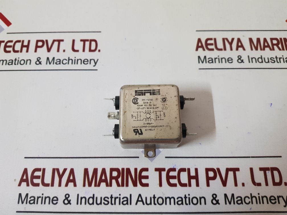 Sae Ga1B-10 Emi Filter 115/250 Vac 10 Amp