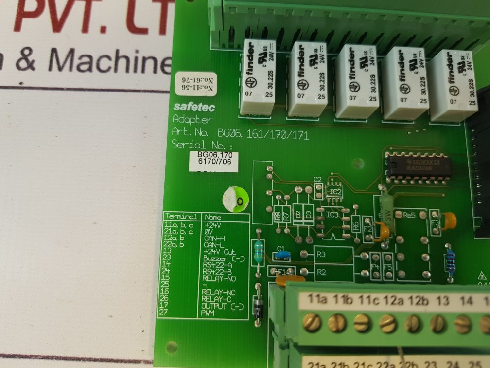 Safetec Bg06.161/170/171 Card