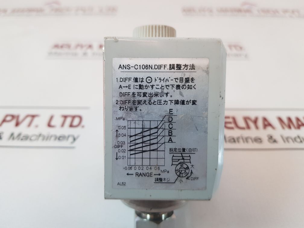 Saginomiya Ans-c106Ngq Pressure Controller -50 To 6 Cmhg
