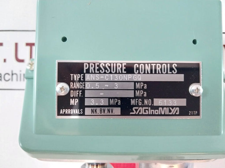 Saginomiya Ans-c130Npgq Pressure Controls
