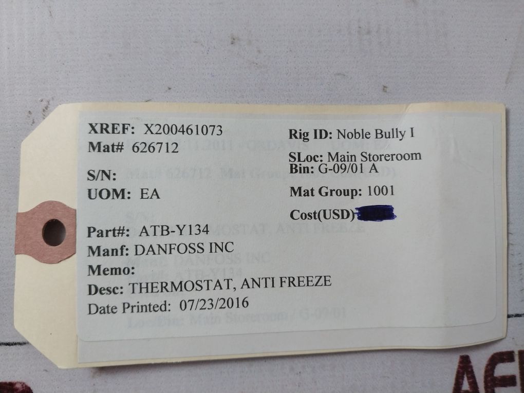 Saginomiya Atb-y134 Anti Freeze Thermostat Set 1.5~7°C