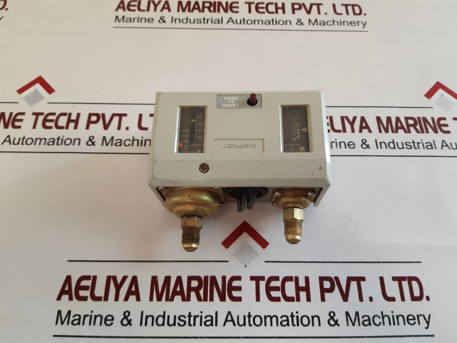 Saginomiya Dns-d606M Dual Pressure Control Switch -0.06 To 0.6/ 0.8 To 3 Mpa