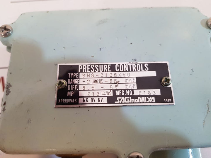 Saginomiya Sns-c106Xwq Pressure Controller 14Tp