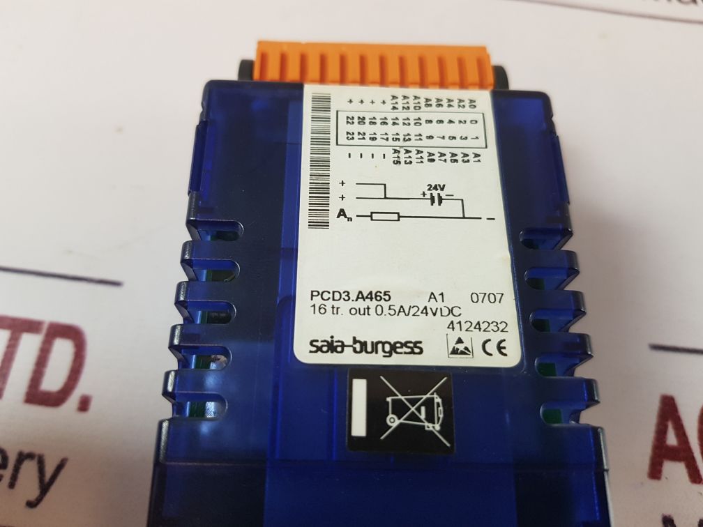 Saia-burgess Pcd3.A465 Output Module,16 Tr. Out 0.5A24Vdc