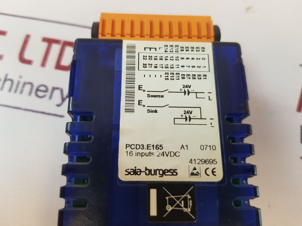 Saia-burgess Pcd3.E135,16 Digital Inputs Module 24Vdc