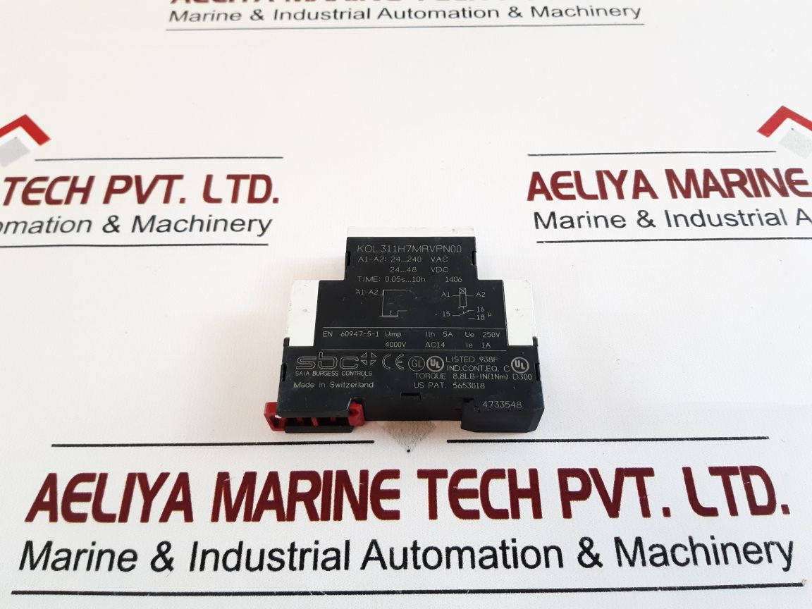 Saia Kol311H7Mrvpn00 Time Relay 0.05S...10H Free Shipping