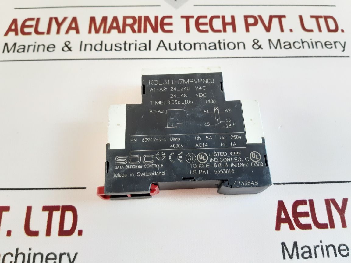 Saia Kol311H7Mrvpn00 Time Relay 0.05S...10H Free Shipping