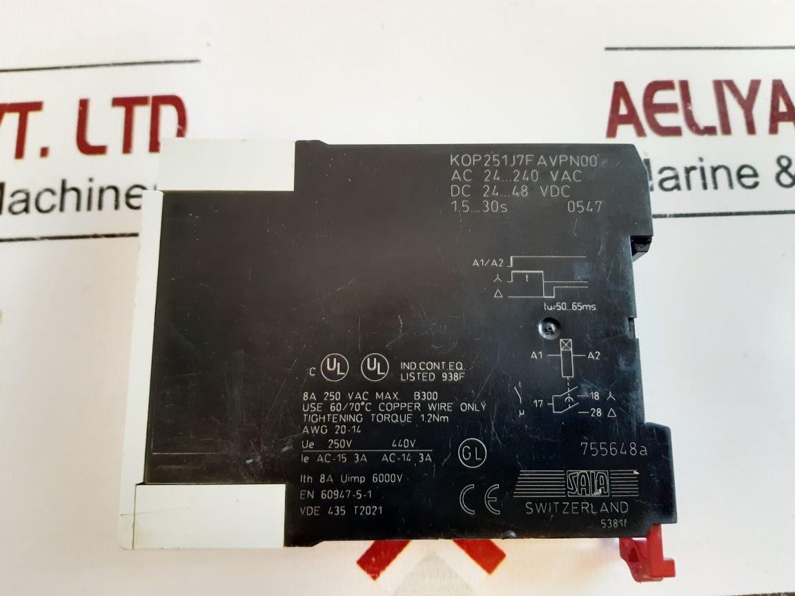Saia Kop251J7Favpn00 Timer