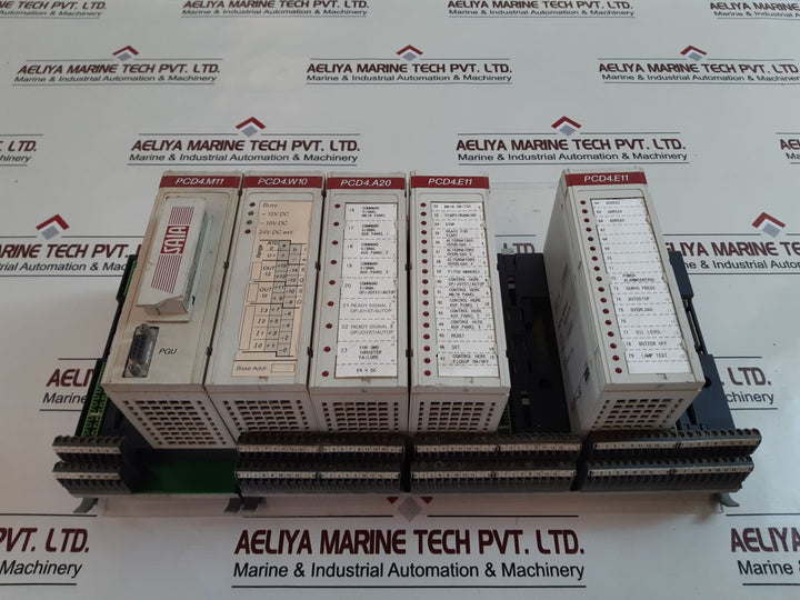 Saia pcd4.m110+pcd4.m11+pcd4.w10+pcd4.a20+pcd4.e11 processor module rack