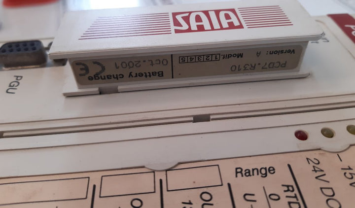 Saia pcd4.m110+pcd4.w10+pcd4.a20+pcd4.e11+pcd4.a40 processor module rack