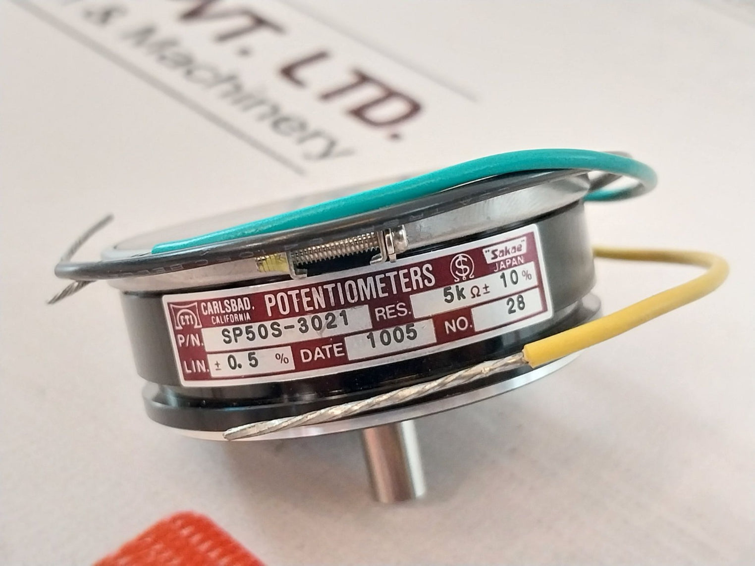 Sakae Sp50S-3021 Potentiometer 5K Ohm +10%