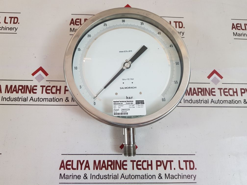 Salmoiraghi 0-60 Bar Pressure Gauge 2900229
