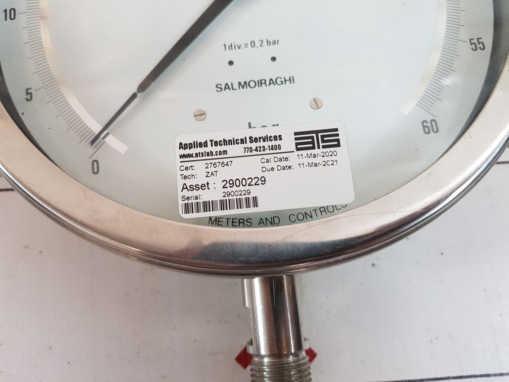 Salmoiraghi 0-60 Bar Pressure Gauge 2900229