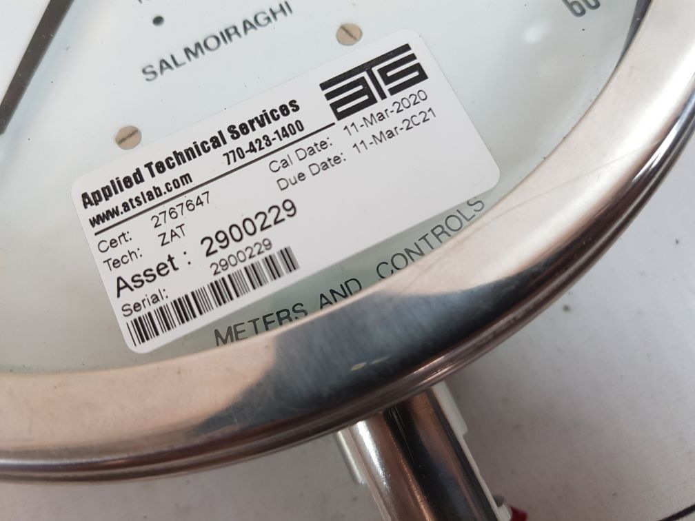 Salmoiraghi 0-60 Bar Pressure Gauge 2900229