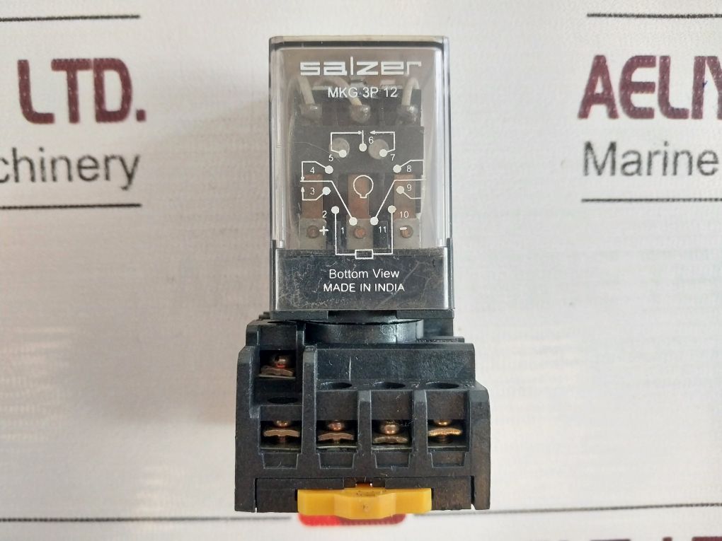 Salzer Mkg 3P Relay With Base Mkg 3P 12