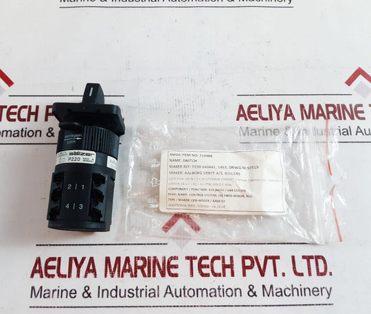 Salzer P220 Rotary/Cam Switch P220-640441
