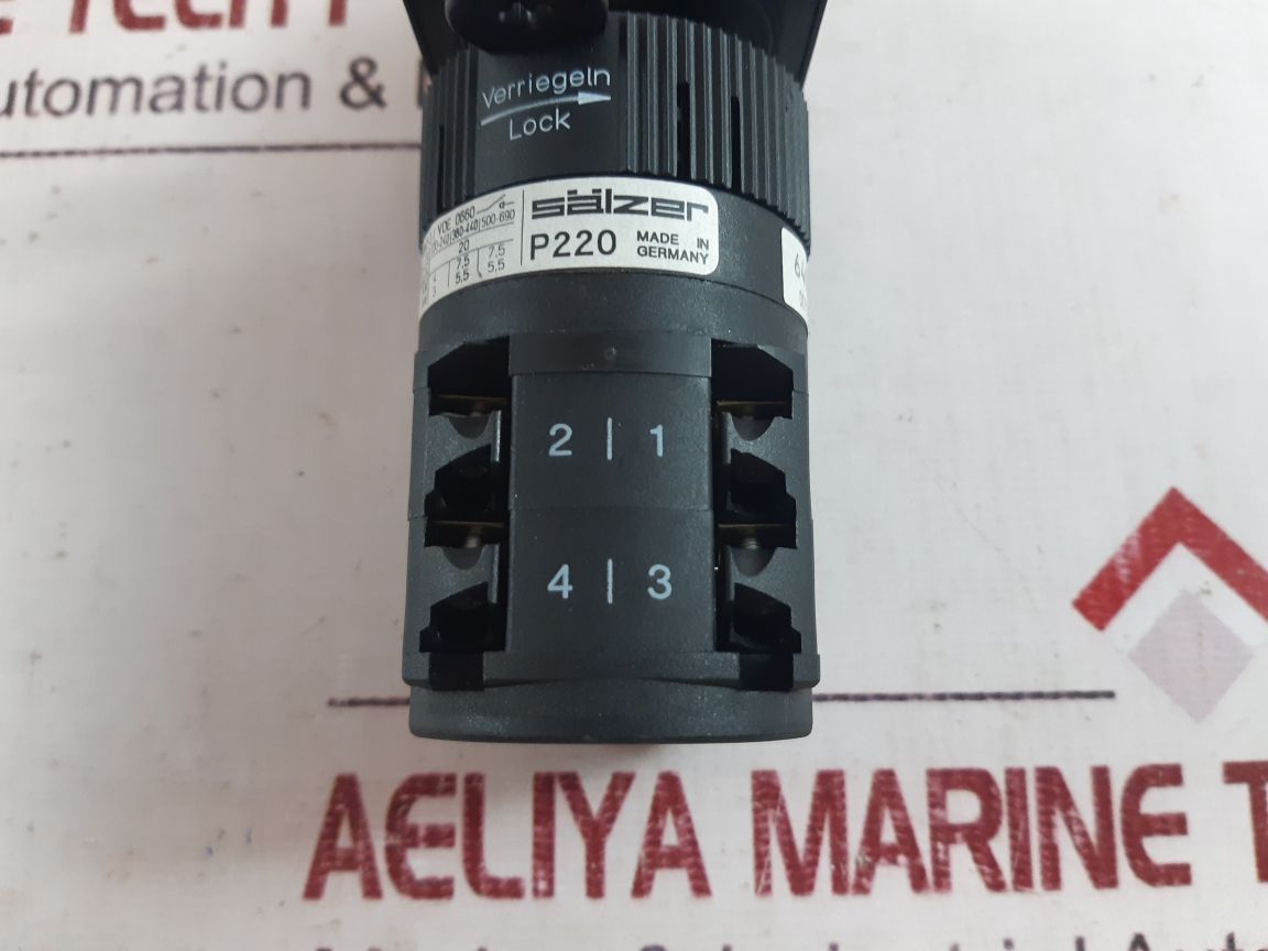 Salzer P220 Rotary/Cam Switch P220-640441
