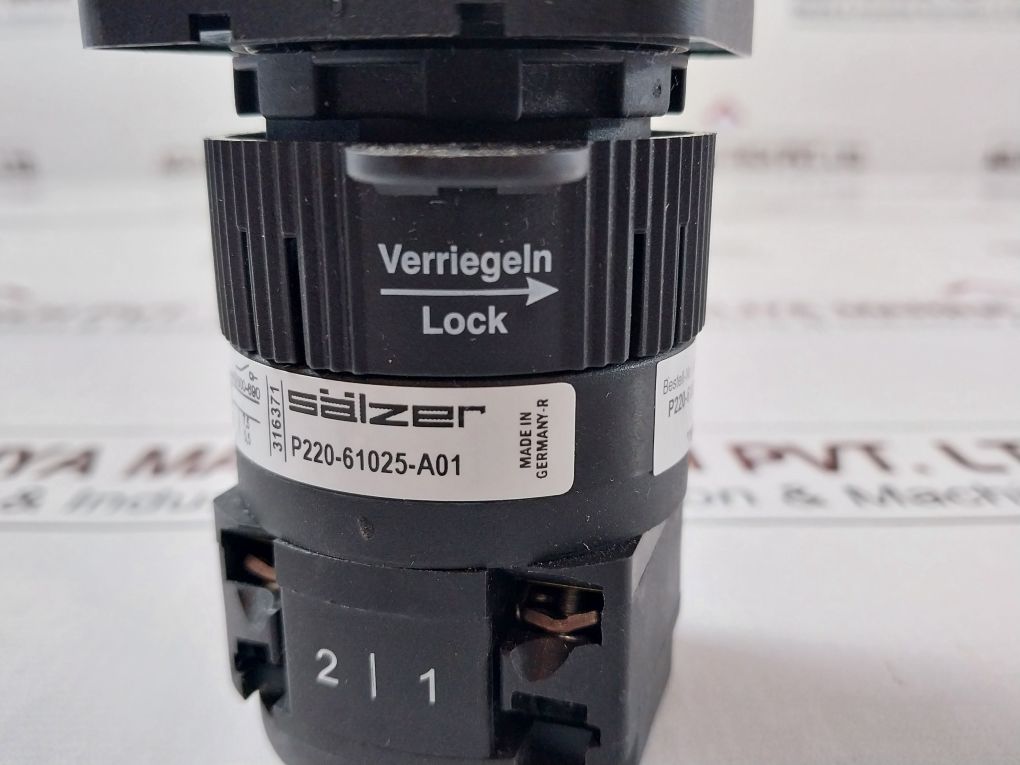 Salzer P220-61025-a01 Rotary Cam Switch
