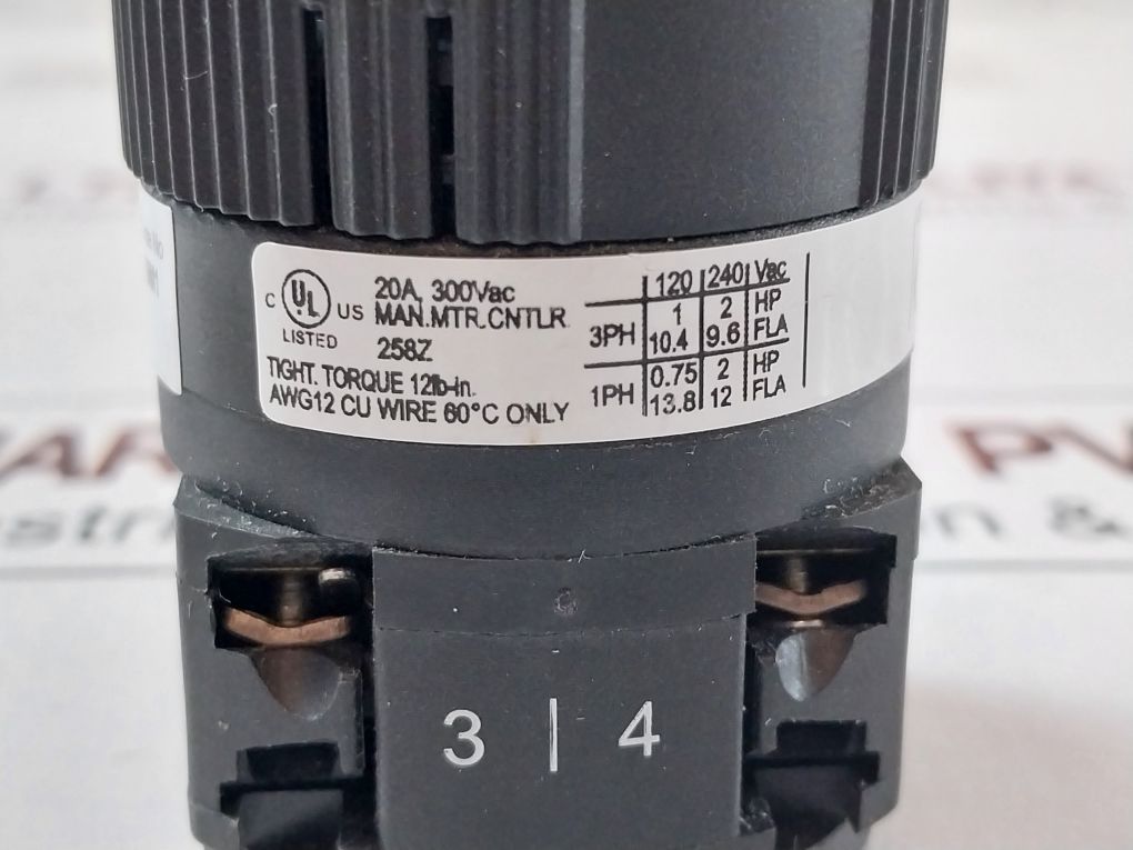 Salzer P220-61025-a01 Rotary Cam Switch
