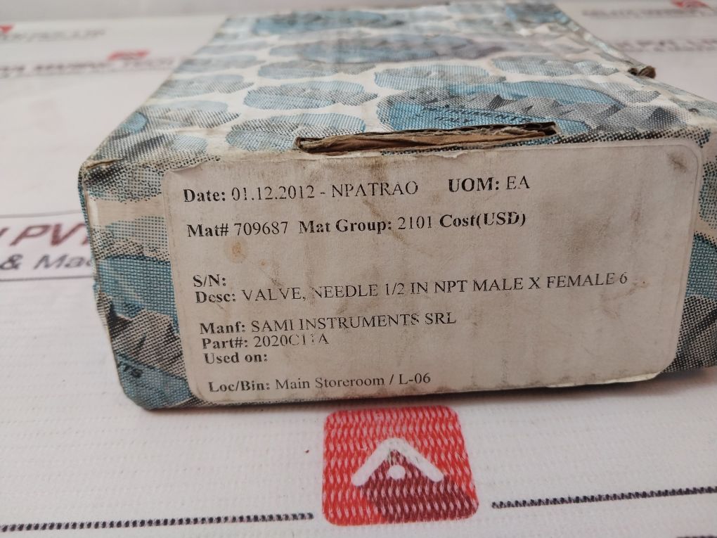 Sami Instruments 2020C11A Needle Valve 709687