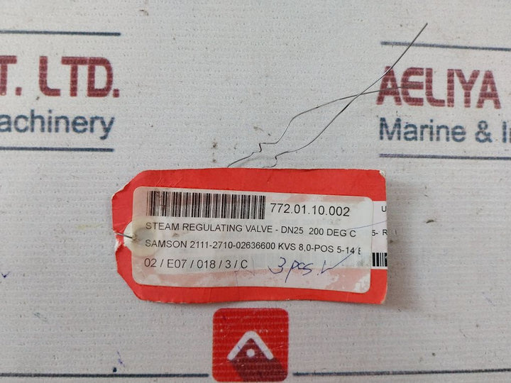Samson 2111 Steam Regulating Valve Ggg-40.3