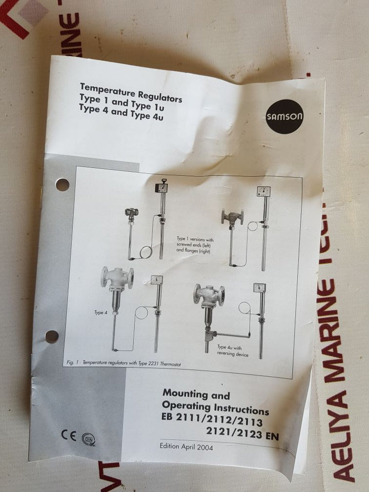 Samson 2231 1010617 0035 Temperature Regulators/Heat Sensor
