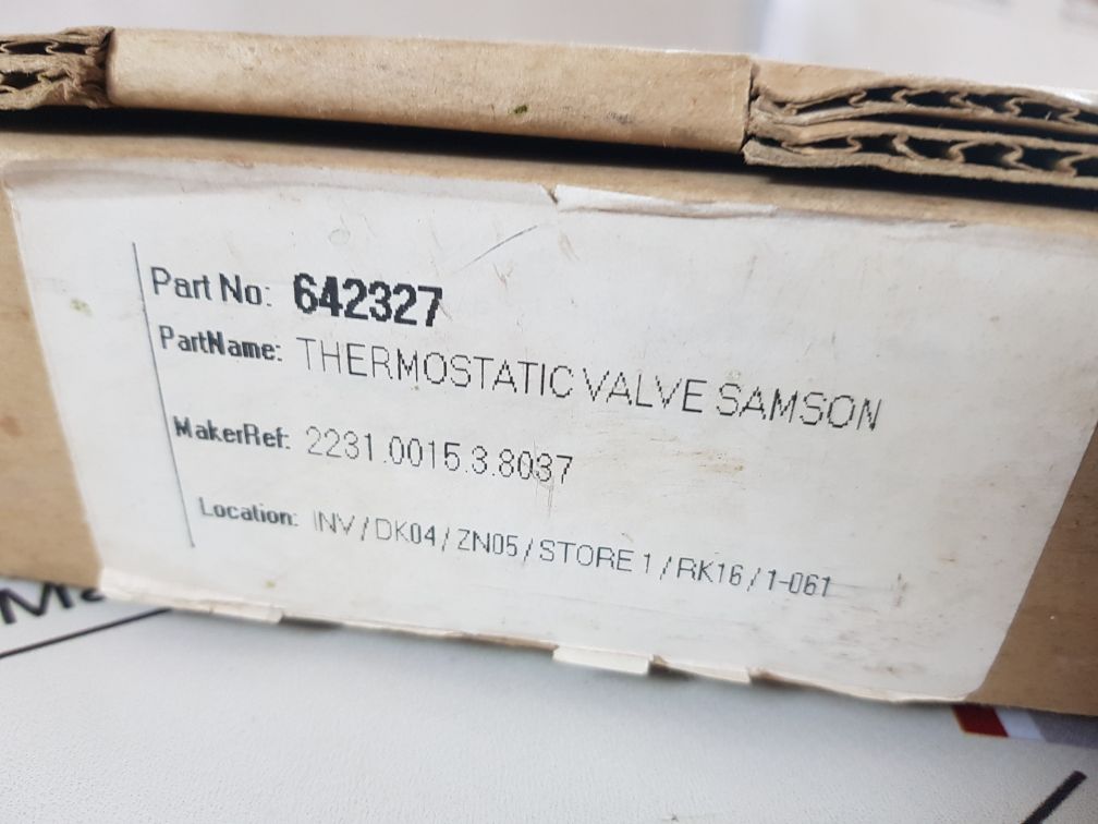 Samson 2231 thermostat for temperature controller 642327 
